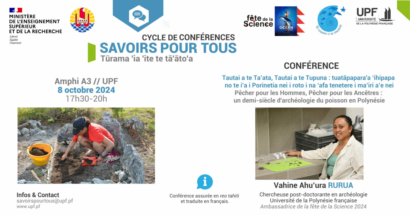 Affiche conférence savoir pour tous