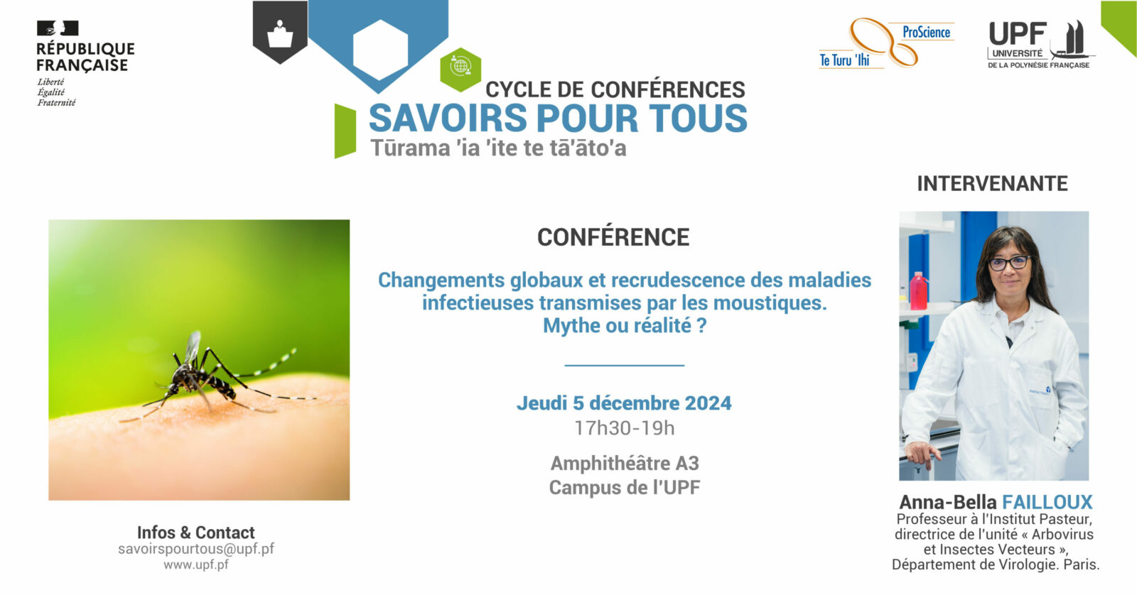 Affiche conférence savoirs pour tous